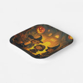 Schattigee Retro Halloween Kinder Ghost Pumpkin Papieren Bordje (Gebogen)