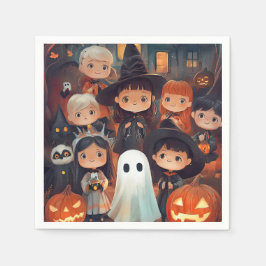 Schattigee Retro  Halloween Kinder Ghost Pumpkin Servet