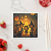 Schattigee Retro  Halloween Kinder Ghost Pumpkin Servet (Insitu)