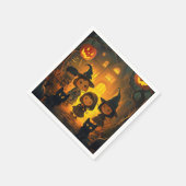 Schattigee Retro  Halloween Kinder Ghost Pumpkin Servet (Hoek)