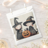 Schattigee Retro  Halloween Kinder Trick or treat Bedankzakje (Geknipt)