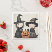 Schattigee Retro  Halloween Kinder Trick or treat Servet (Insitu)