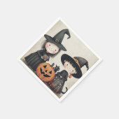 Schattigee Retro  Halloween Kinder Trick or treat Servet (Hoek)