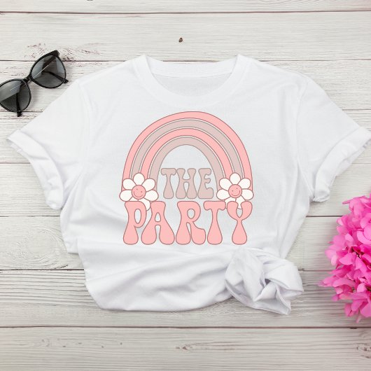Schattigee Retro Hippie Bachelorette Squad T-shirt