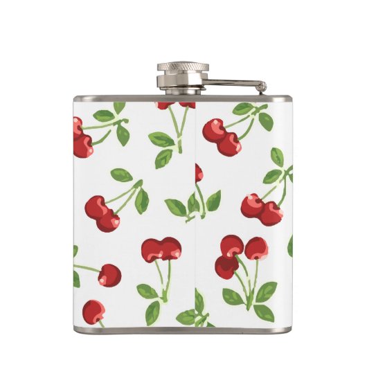 Schattigee Retro Kersen Heupfles (Achterkant)