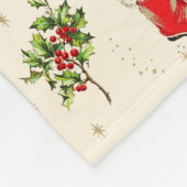 Schattigee  Retro Kerst Rode Groene Elfen Fleece Deken (Hoek)