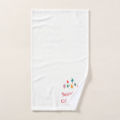 Schattigee retro kerstbomen handdoek set (Handdoek)