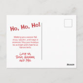 Schattigee Retro Kerstman Briefkaart (Achterkant)