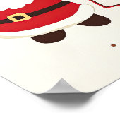 Schattigee Retro Kerstman Poster (Hoek)
