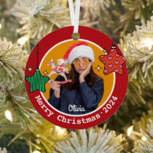 Schattigee Retro Kerststerren Custom Afbeelding