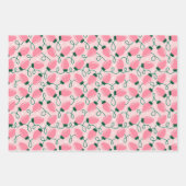 Schattigee Retro Kerstverlichting Inpakpapier Vel (Voorkant 2)