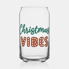 Schattigee retro kerstvibes blikvorm glas