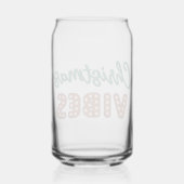 Schattigee retro kerstvibes blikvorm glas (Achterkant)