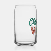 Schattigee retro kerstvibes blikvorm glas (Rechts)