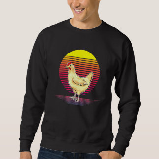 Schattigee Retro Kippenliefhebber Illustratie Kipp Trui