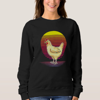Schattigee Retro Kippenliefhebber Illustratie Kipp Trui