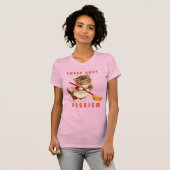 Schattigee retro kitten - veeg fascisme weg t-shirt (Voorkant volledig)