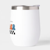 Schattigee Retro Kleurrijke Groovy Teacher (Links)