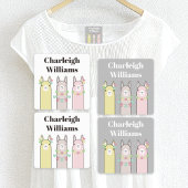 Schattigee Retro Kleurrijke Llamas Kleding Kindere Labels