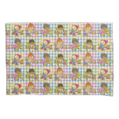 Schattigee Retro Kleurrijke Patchwork Plaid Baby s Kussensloop (Voorkant)