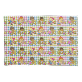 Schattigee Retro Kleurrijke Patchwork Plaid Baby s Kussensloop