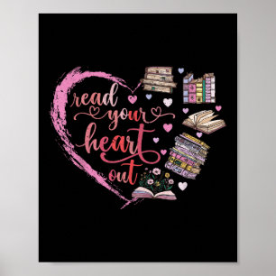 Schattigee Retro Leesboek Lezer Vrouwen Valentijn Poster