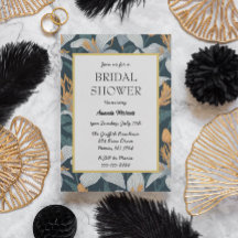 Schattigee Retro Lilies Floral Bridal Shower Uitno