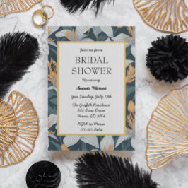 Schattigee Retro Lilies Floral Bridal Shower Uitno Kaart