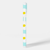 Schattigee retro madeliefjes op lichtblauwe girly Case-Mate iPhone case (Achterkant / Rechts)