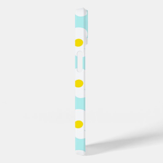 Schattigee retro madeliefjes op lichtblauwe girly  Case-Mate iPhone case (Achterkant / Rechts)