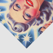 Schattigee Retro Make Up Pin Up Tissuepapier (Detail)