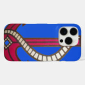 Schattigee Retro  Navy Blue Anchor Art Design Case-Mate iPhone Case (Achterkant (horizontaal))