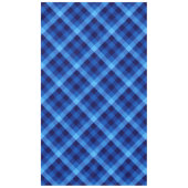 Schattigee Retro Ocean Blue Plaid Grote Tafelkleed (Voorkant)