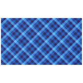 Schattigee Retro Ocean Blue Plaid Grote Tafelkleed (Voorkant (Horizontaal))