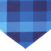 Schattigee Retro Ocean Blue Plaid Grote Tafelkleed (Gekanteld)