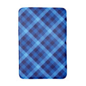 Schattigee Retro Ocean Blue Plaid Medium Badmat (Voorkant Verticaal)