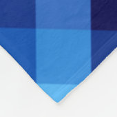 Schattigee Retro Ocean Blue Plaid Medium Fleece De Deken (Hoek)