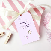 Schattigee Retro Paarse Arcade Game Kids Verjaarda Cadeaulabel