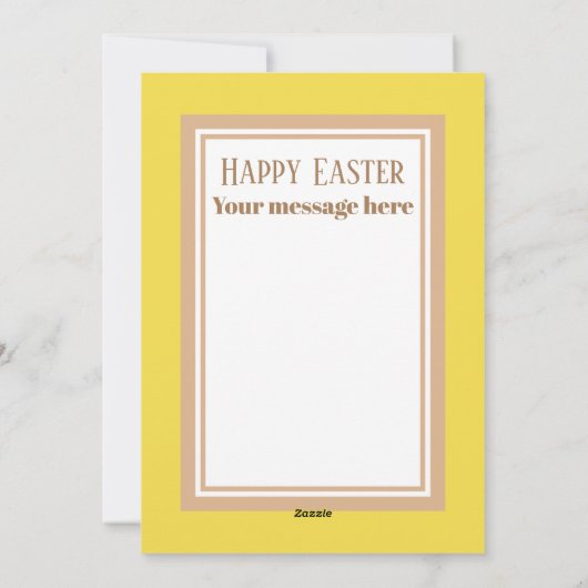 Schattigee retro Paasnaagje bericht toevoegen Feestdagenkaart (Achterkant)