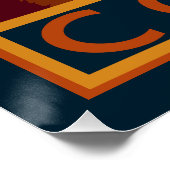 Schattigee Retro Pembroke Welsh Corgi Perfect Poster (Hoek)