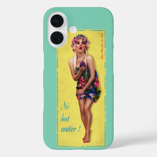 Schattigee Retro Pinup Meisje Telefoonhoesje Case-Mate iPhone Case (Achterkant)