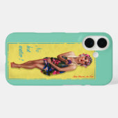 Schattigee Retro Pinup Meisje Telefoonhoesje Case-Mate iPhone Case (Achterkant (horizontaal))