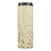 Schattigee Retro Polka Dots  Cam Foto Afstuderen Thermosbeker (Achterkant)