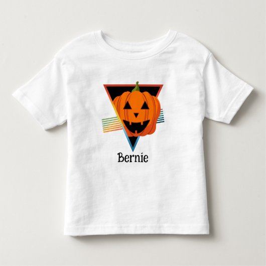 Schattigee Retro Pompoen Jack O Lantaarn Halloween Kinder Shirts (Voorkant)