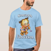 Schattigee Retro Puppy - Smash Fascisme T-shirt (Voorkant)