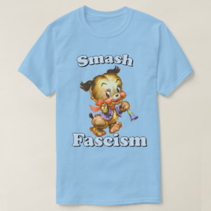 Schattigee Retro Puppy - Smash Fascisme T-shirt