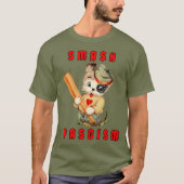 Schattigee Retro Puppy - Smash Fascisme T-shirt (Voorkant)