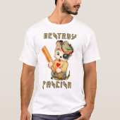 Schattigee Retro Puppy - Vernietig Fascisme T-shirt (Voorkant)