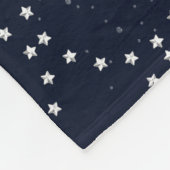 Schattigee retro robots, planeten, vliegende schot fleece deken (Hoek)