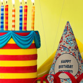 Schattigee Retro Robots Sci-Fi Boys Verjaardag Feesthoedjes